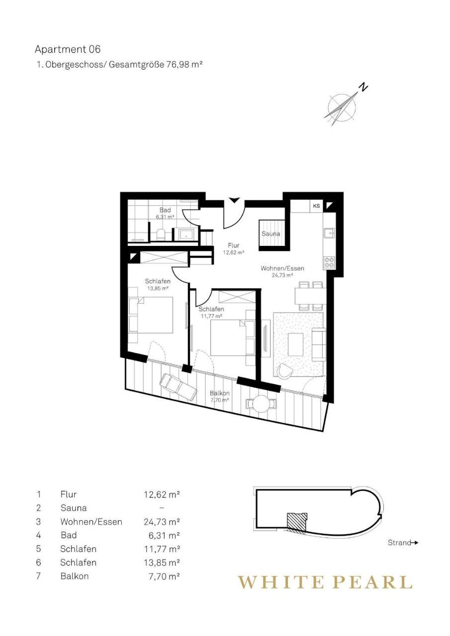White Pearl Apartment 1.06 ティメンドルファー・シュトラント エクステリア 写真